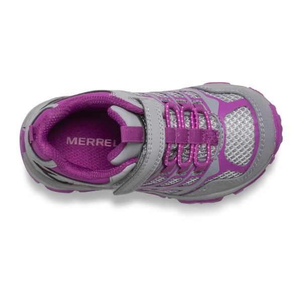 Merrell |  Moab FST Low A/C Waterproof Jr. Sneaker-Grey/Berry