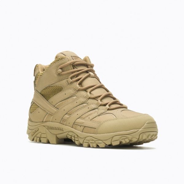 Merrell |  Moab 2 Mid Tactical Waterproof Boot-Coyote