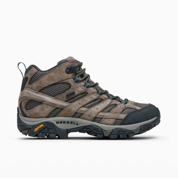 Merrell | Moab 2 Mid Waterproof Wide Width-Boulder