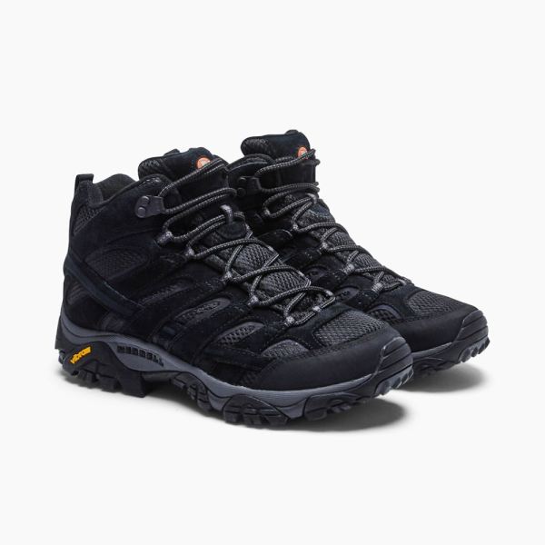 Merrell |  Moab 2 Mid Ventilator Wide Width-Black Night