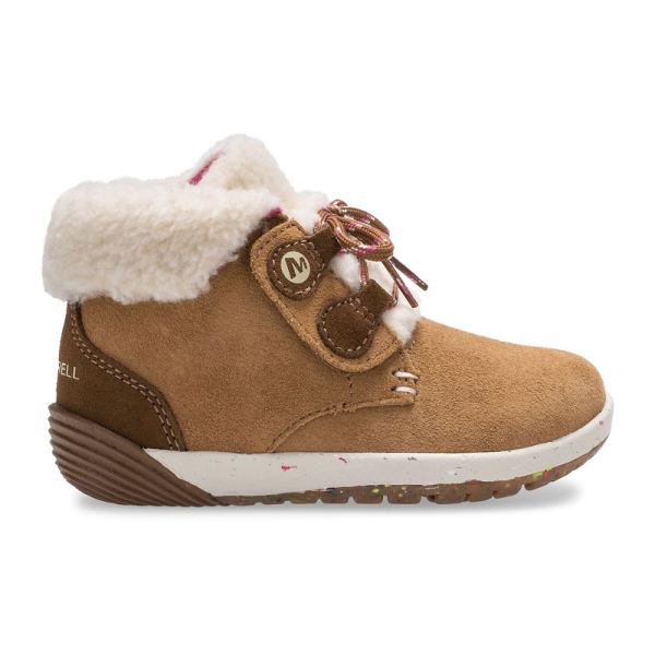 Merrell | Bare Steps® Cocoa Jr. Boot-Chestnut Suede