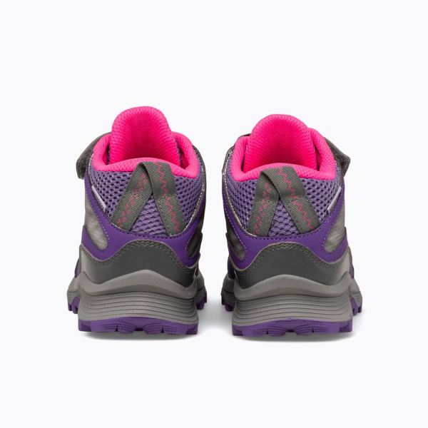 Merrell |  Moab Speed Mid A/C Waterproof-Grey/Pink/Purple