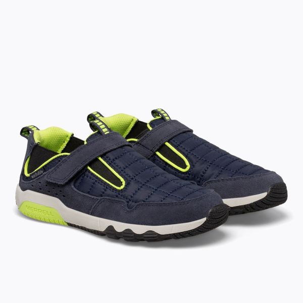 Merrell |  Free Roam Hut Moc-Navy/Cobalt/Lime