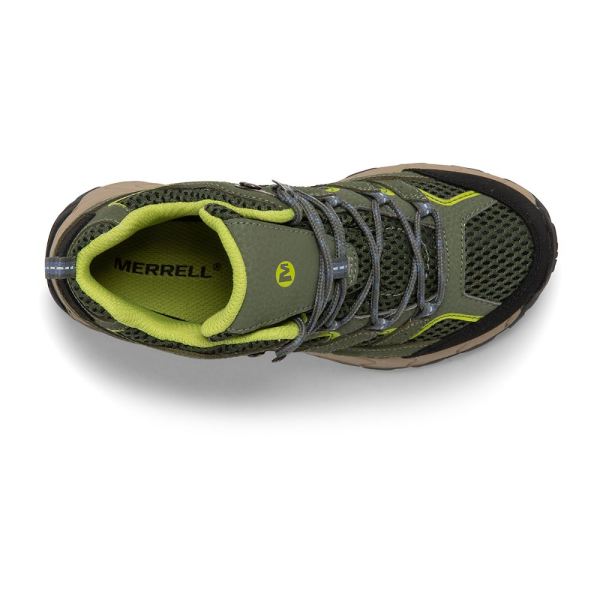 Merrell |  Moab 2 Mid Waterproof Boot-Green/Lime