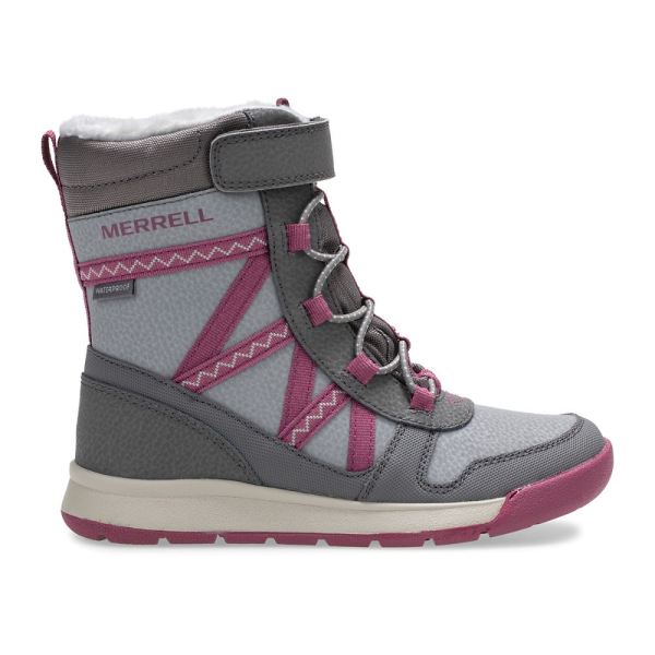 Merrell | Snow Crush 2.0 Waterproof Boot-Grey/Berry