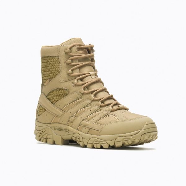 Merrell |  Moab 2 8" Tactical Waterproof Boot Wide Width-Coyote