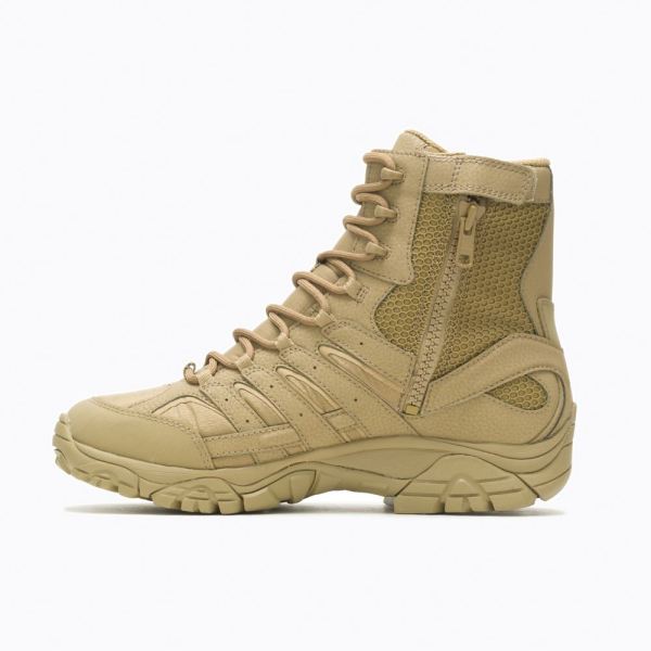 Merrell |  Moab 2 8" Tactical Waterproof Boot Wide Width-Coyote