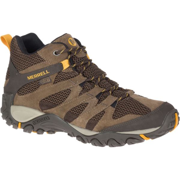 Merrell |  Alverstone Mid Waterproof Wide Width-Merrell Stone