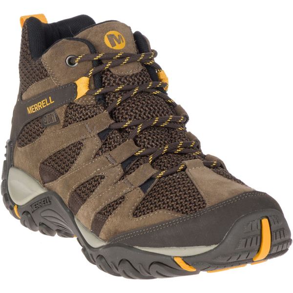 Merrell |  Alverstone Mid Waterproof Wide Width-Merrell Stone