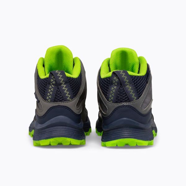 Merrell |  Moab Speed Mid Waterproof-Navy/Grey/Lime