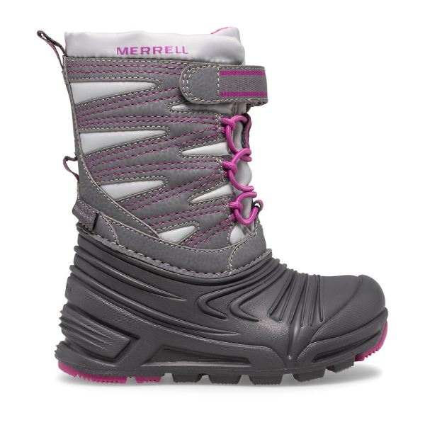 Merrell |  Snow Quest Lite 3.0 Jr Waterproof-Grey/Berry