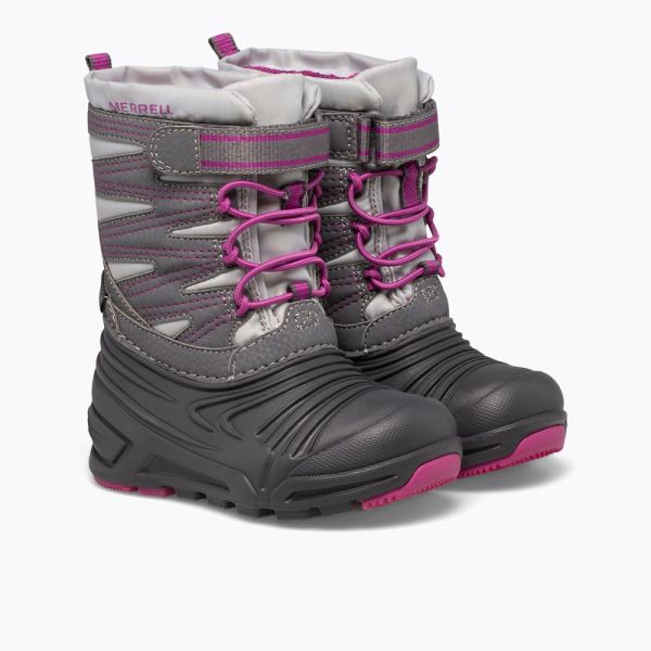 Merrell |  Snow Quest Lite 3.0 Jr Waterproof-Grey/Berry