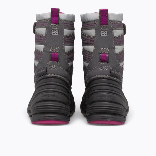 Merrell |  Snow Quest Lite 3.0 Jr Waterproof-Grey/Berry