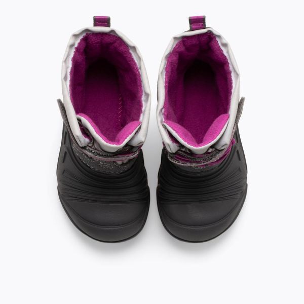 Merrell |  Snow Quest Lite 3.0 Jr Waterproof-Grey/Berry