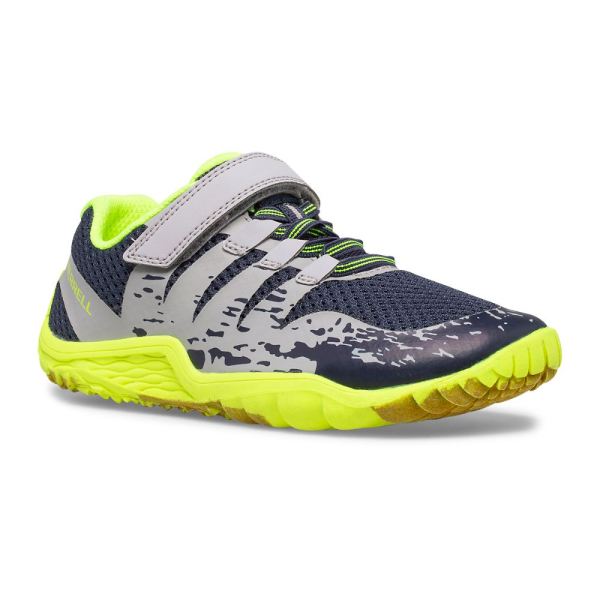 Merrell |  Trail Glove 5 A/C Shoe-Grey/Navy/Citron