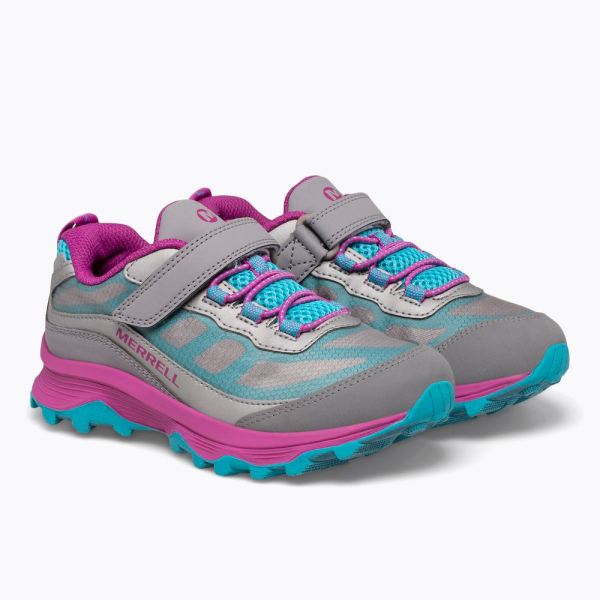 Merrell |  Moab Speed Low A/C Waterproof-Grey/Silver/Turquoise
