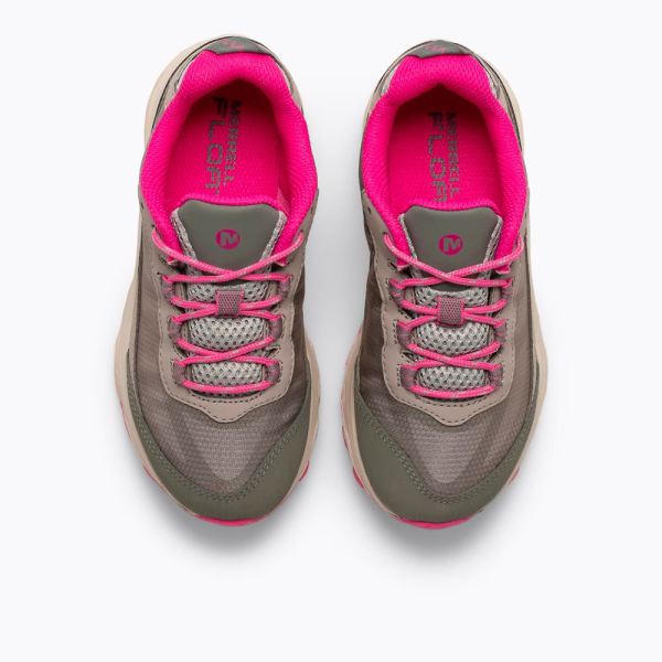 Merrell |  Moab Speed Low Waterproof-Stone/Island/Pink