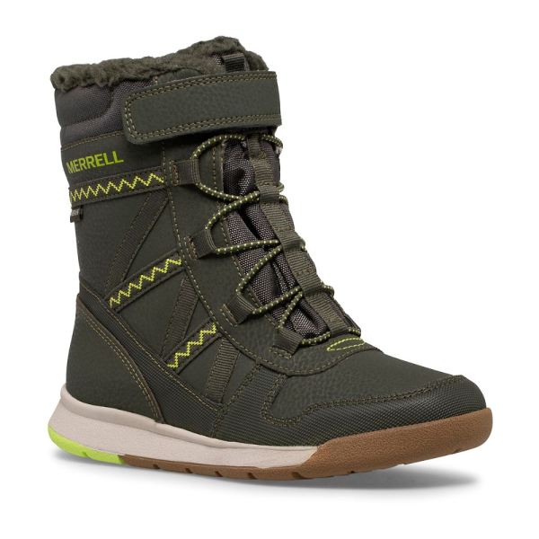 Merrell |  Snow Crush 2.0 Waterproof Boot-Olive/Lime