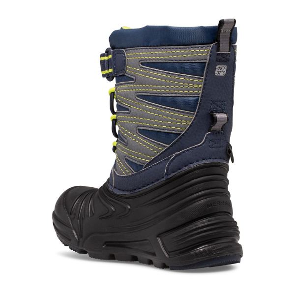 Merrell |  Snow Quest Lite 3.0 Jr Waterproof-Navy/Black/Grey