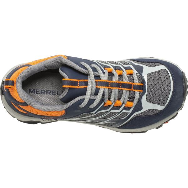 Merrell |  Moab FST Low Waterproof Shoes-Navy/Grey/Orange