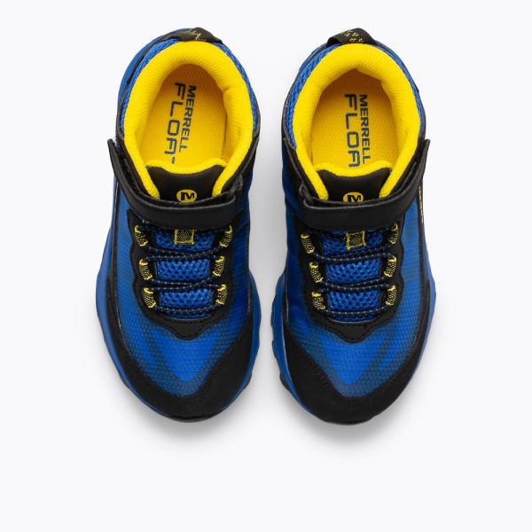 Merrell |  Moab Speed Mid A/C Waterproof-Black/Royal/Yellow