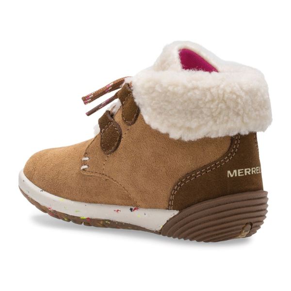 Merrell |  Bare Steps® Cocoa Jr. Boot-Chestnut Suede