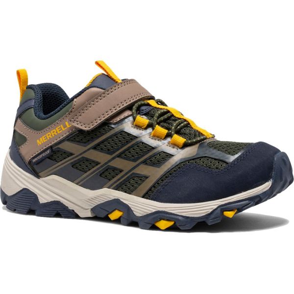 Merrell |  Moab FST Low A/C Waterproof Sneaker-Navy/Taupe/Olive