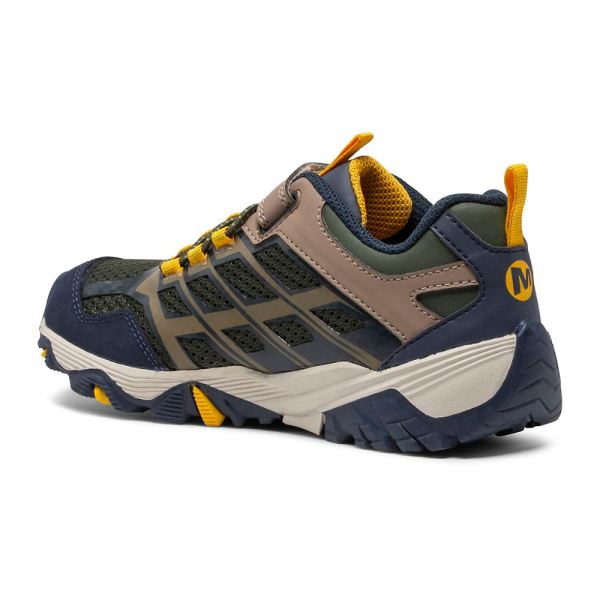 Merrell |  Moab FST Low A/C Waterproof Sneaker-Navy/Taupe/Olive