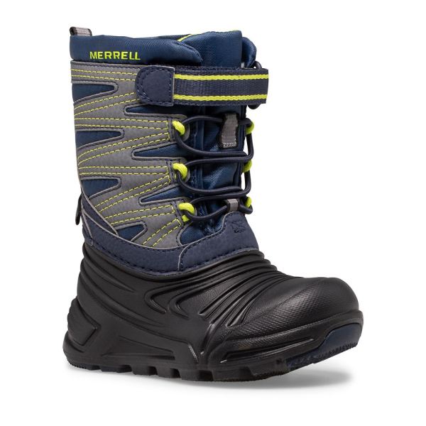 Merrell |  Snow Quest Lite 3.0 Jr Waterproof-Navy/Black/Grey