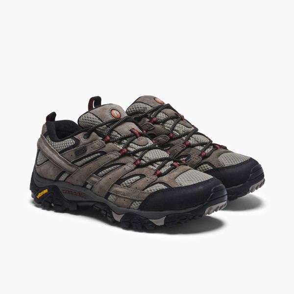 Merrell |  Moab 2 Waterproof Wide Width-Bark Brown