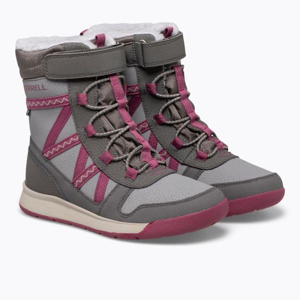 Merrell |  Snow Crush 2.0 Waterproof Boot-Grey/Berry