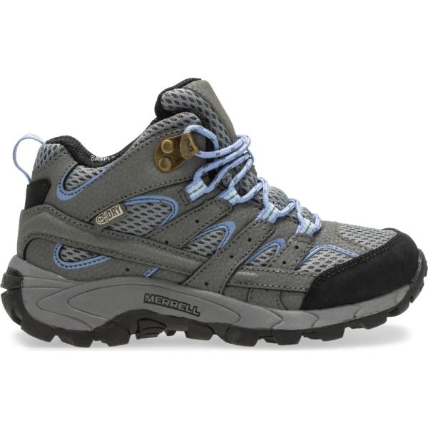 Merrell |  Moab 2 Mid Waterproof Boot-Grey/Periwinkle