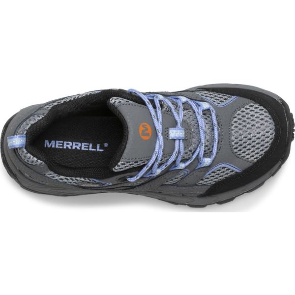 Merrell |  Moab 2 Low Lace Waterproof Sneaker-Grey/Periwinkle