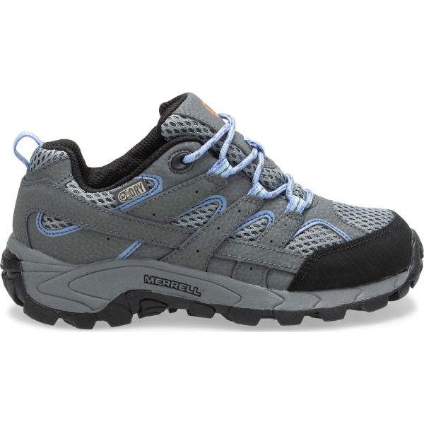 Merrell | Moab 2 Low Lace Waterproof Sneaker-Grey/Periwinkle