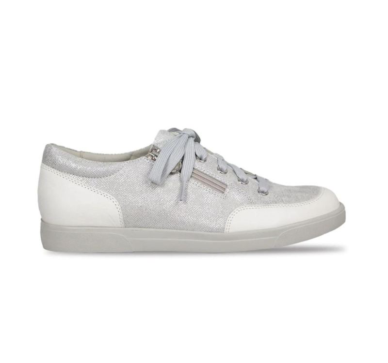 Munro Shoes | Women'S Gabbie-White Metallic Print | Quick Ship!