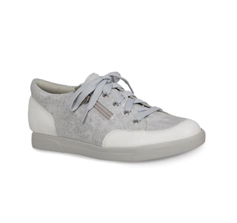 Munro Shoes | Women'S Gabbie-White Metallic Print | Quick Ship!