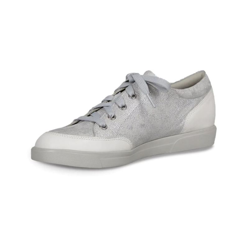 Munro Shoes | Women'S Gabbie-White Metallic Print | Quick Ship!