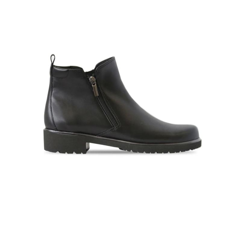 Munro Boots | Women'S Rourke-Black Leather | Quick Ship!