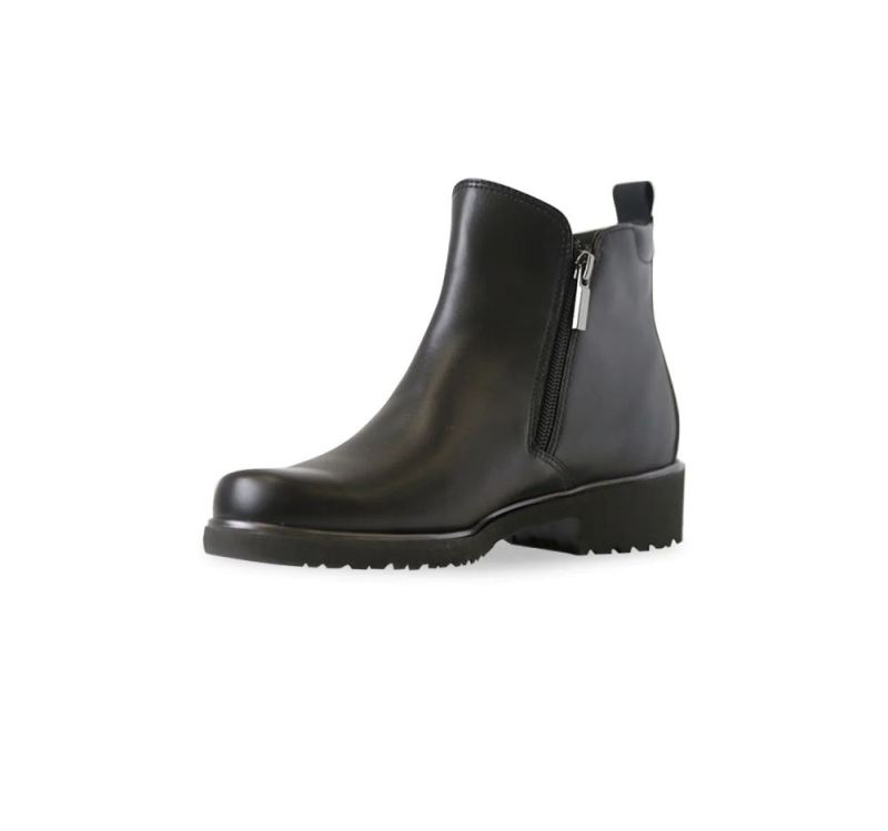 Munro Boots | Women'S Rourke-Black Leather | Quick Ship!