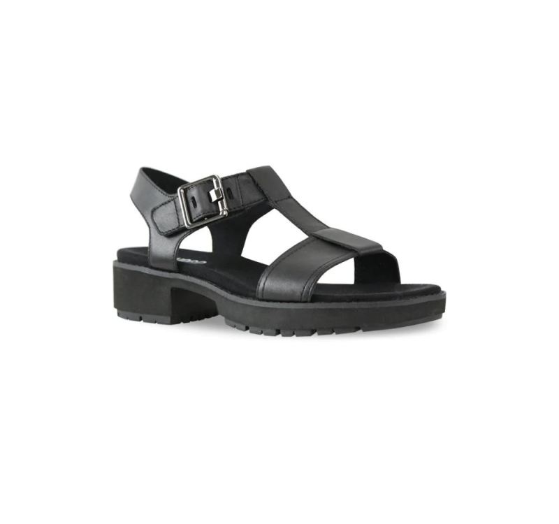 Munro Sandals | Women'S Mel-Black Leather | Quick Ship!