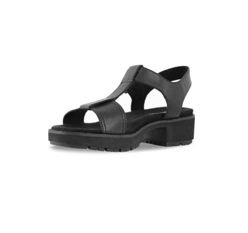 Munro Sandals | Women'S Mel-Black Leather | Quick Ship!