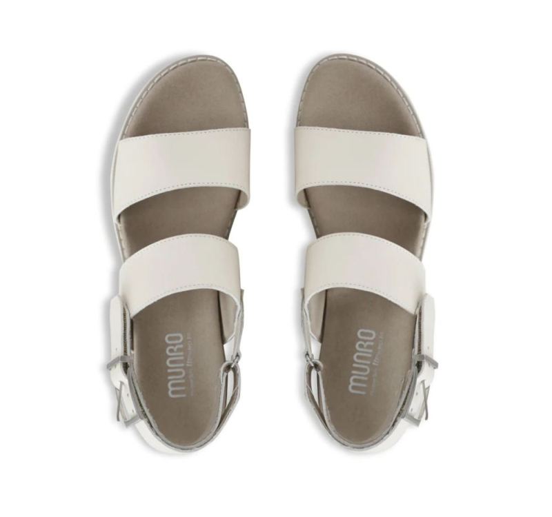 Munro Sandals | Women'S Teagan-Latte Leather | Quick Ship!