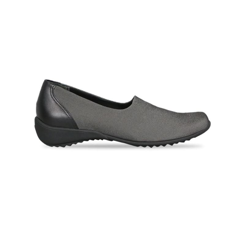 Munro Shoes | Women'S Traveler-Grey Stretch Fabric | Quick Ship!