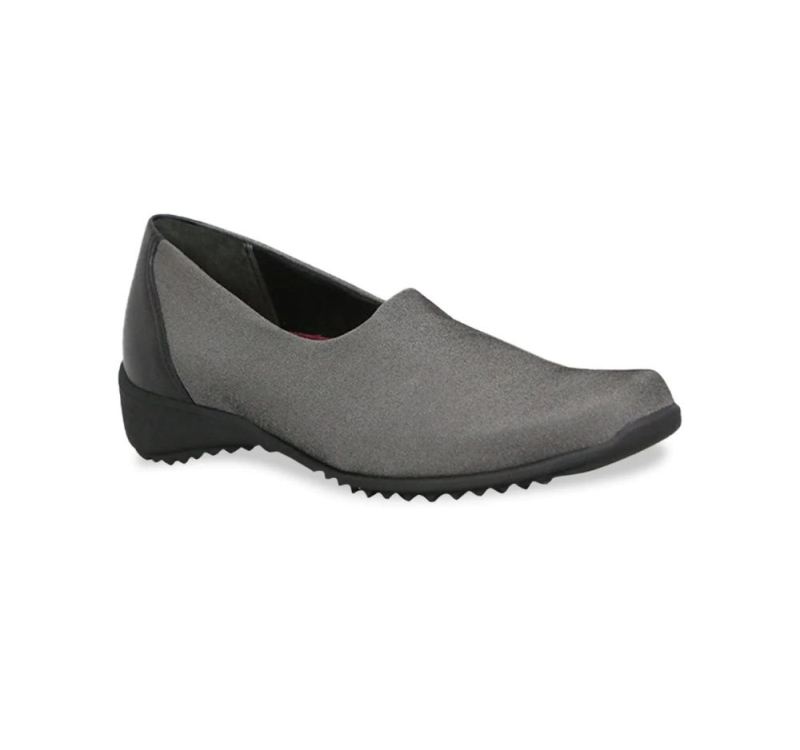 Munro Shoes | Women'S Traveler-Grey Stretch Fabric | Quick Ship!