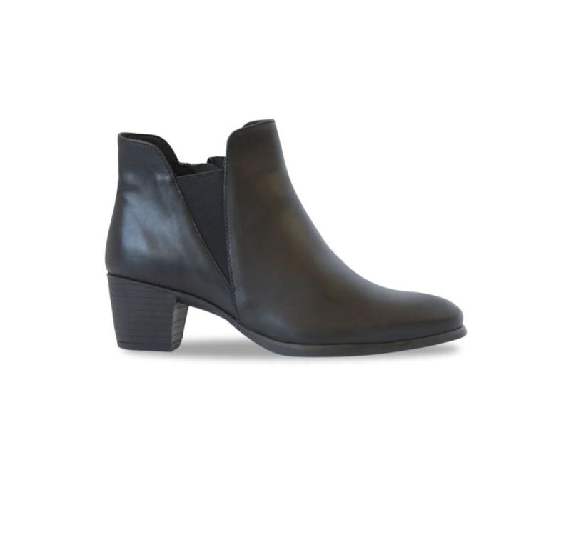 Munro Boots | Women'S Jackson-Black Leather | Quick Ship!