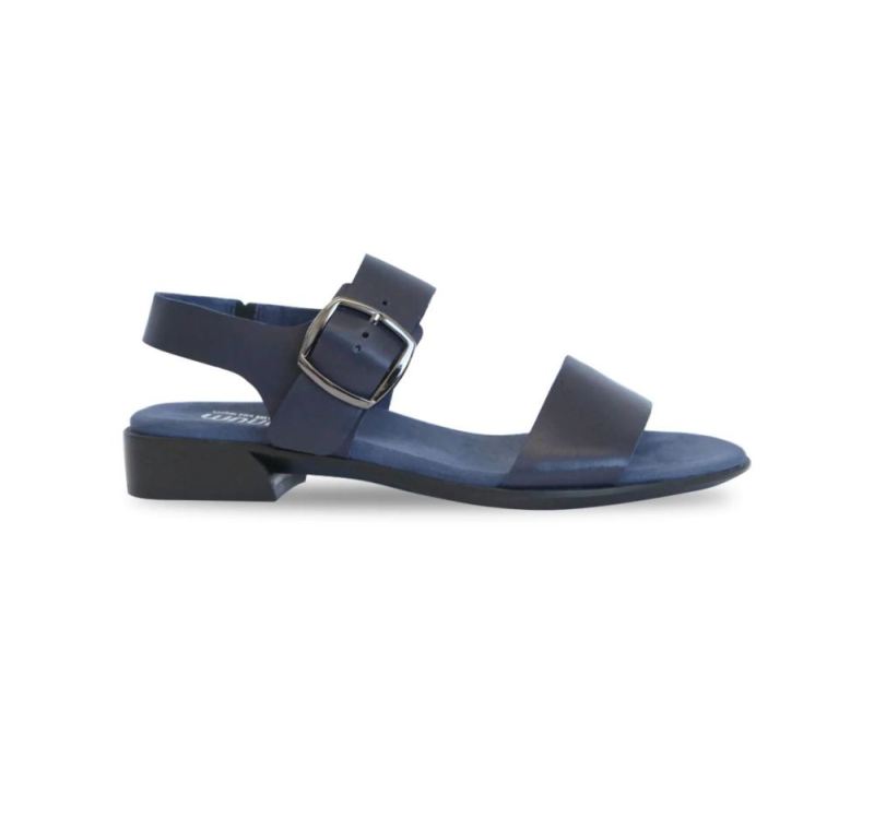 Munro Sandals | Women'S Cleo-Navy Leather | Quick Ship!