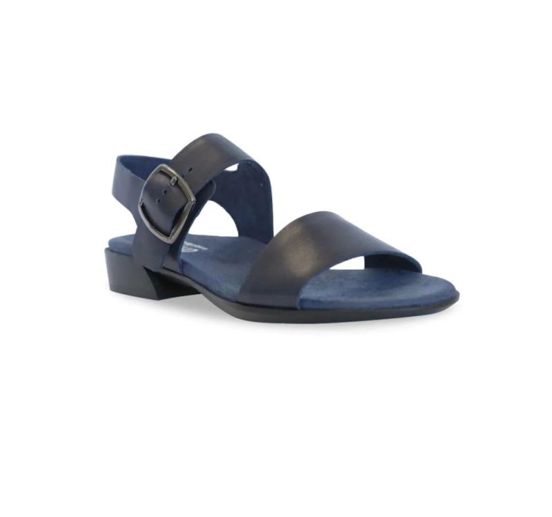 Munro Sandals | Women'S Cleo-Navy Leather | Quick Ship!