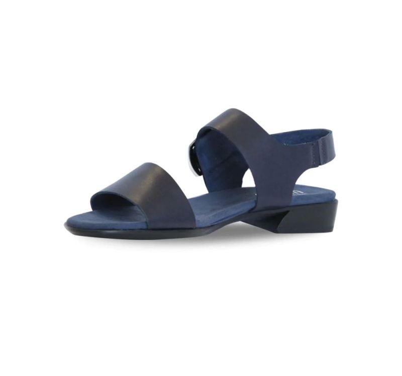 Munro Sandals | Women'S Cleo-Navy Leather | Quick Ship!