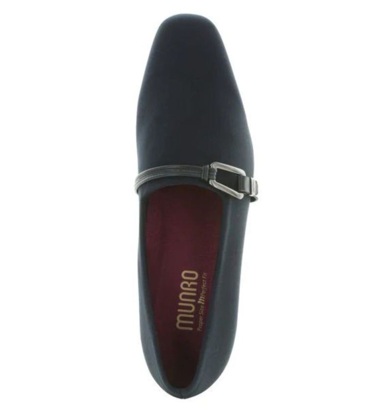 Munro Shoes | Women'S Cindi-Navy Stretch Fabric | Quick Ship!