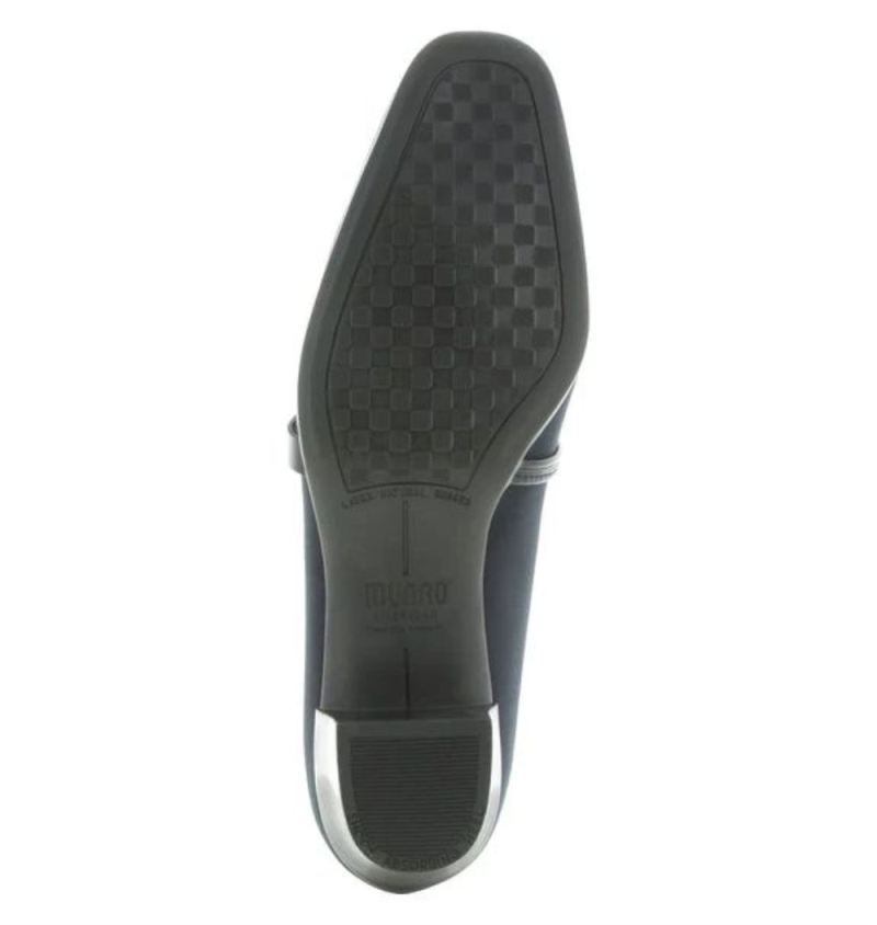 Munro Shoes | Women'S Cindi-Navy Stretch Fabric | Quick Ship!